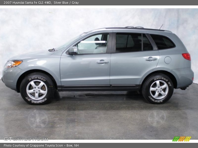 Silver Blue / Gray 2007 Hyundai Santa Fe GLS 4WD
