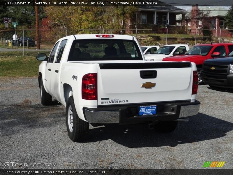 Summit White / Dark Titanium 2012 Chevrolet Silverado 1500 Work Truck Crew Cab 4x4