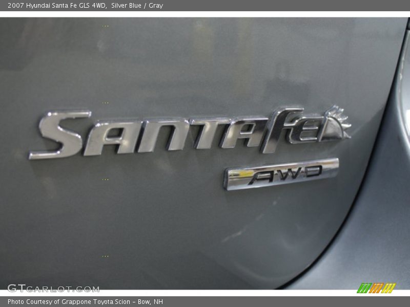 Silver Blue / Gray 2007 Hyundai Santa Fe GLS 4WD