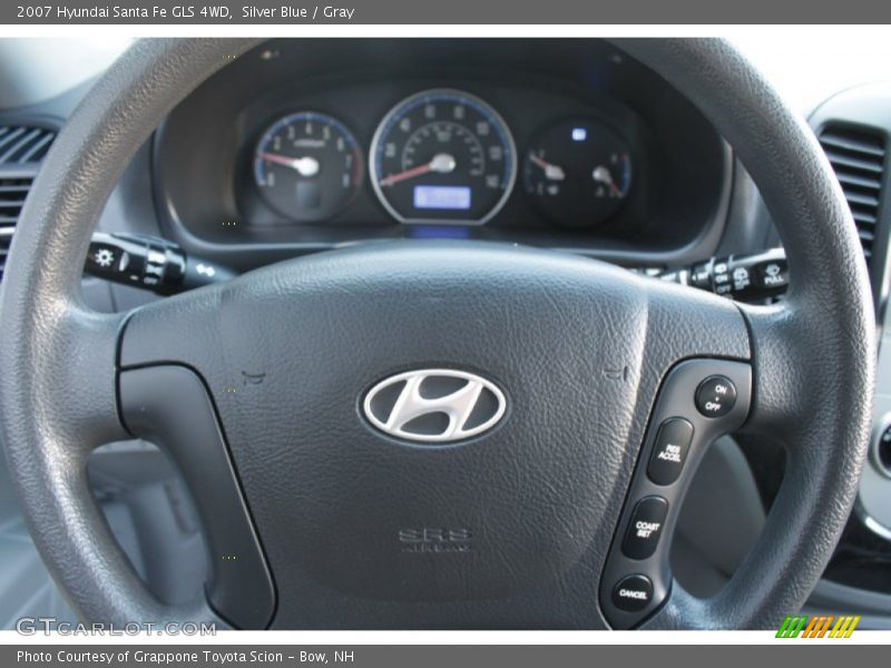 Silver Blue / Gray 2007 Hyundai Santa Fe GLS 4WD