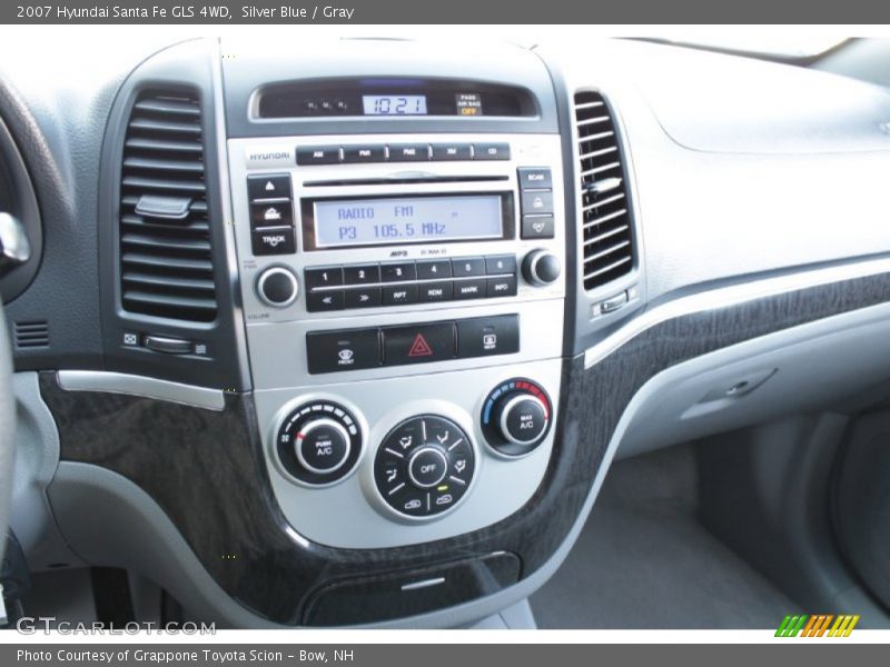 Silver Blue / Gray 2007 Hyundai Santa Fe GLS 4WD