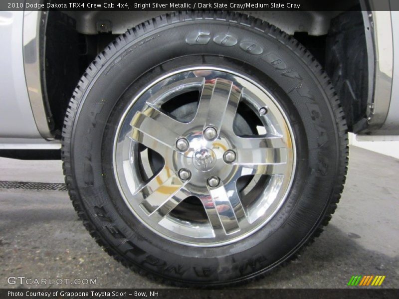 Bright Silver Metallic / Dark Slate Gray/Medium Slate Gray 2010 Dodge Dakota TRX4 Crew Cab 4x4