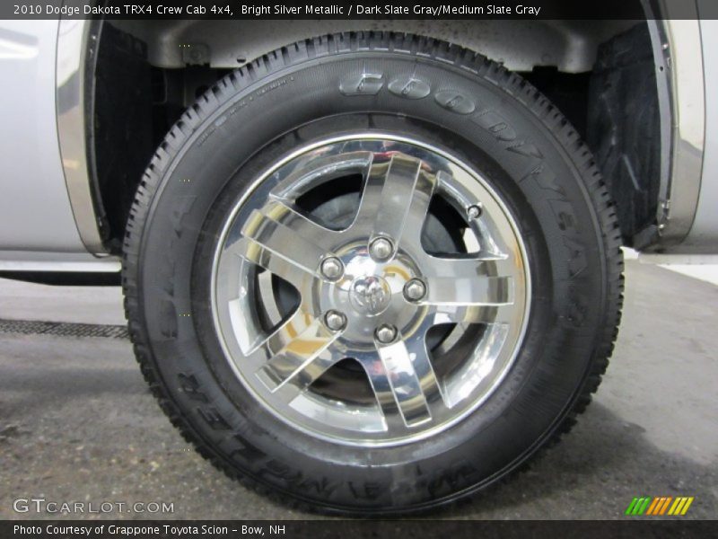 Bright Silver Metallic / Dark Slate Gray/Medium Slate Gray 2010 Dodge Dakota TRX4 Crew Cab 4x4
