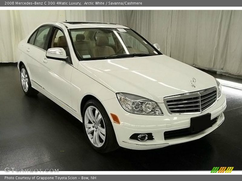 Arctic White / Savanna/Cashmere 2008 Mercedes-Benz C 300 4Matic Luxury