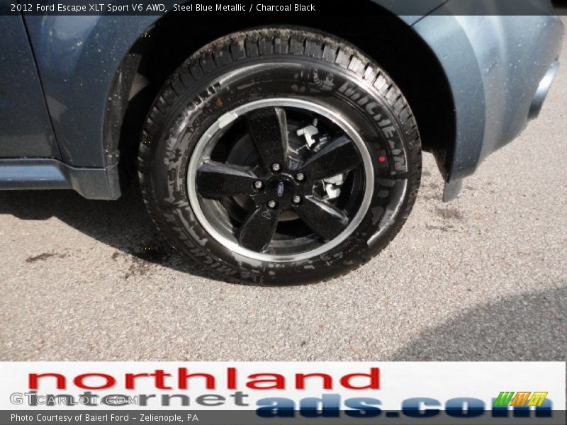 Steel Blue Metallic / Charcoal Black 2012 Ford Escape XLT Sport V6 AWD