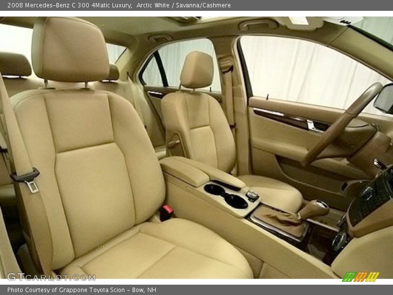Arctic White / Savanna/Cashmere 2008 Mercedes-Benz C 300 4Matic Luxury
