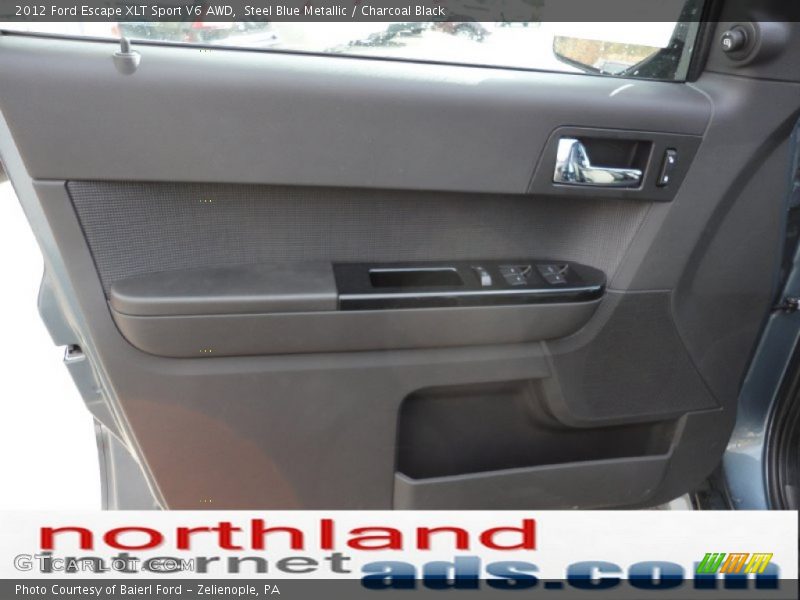 Steel Blue Metallic / Charcoal Black 2012 Ford Escape XLT Sport V6 AWD