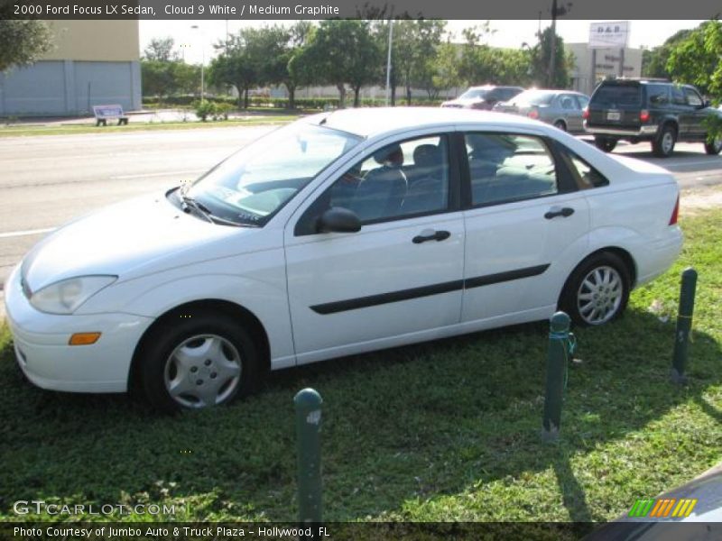 Cloud 9 White / Medium Graphite 2000 Ford Focus LX Sedan