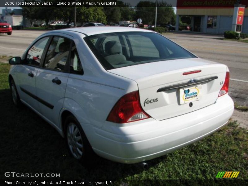 Cloud 9 White / Medium Graphite 2000 Ford Focus LX Sedan