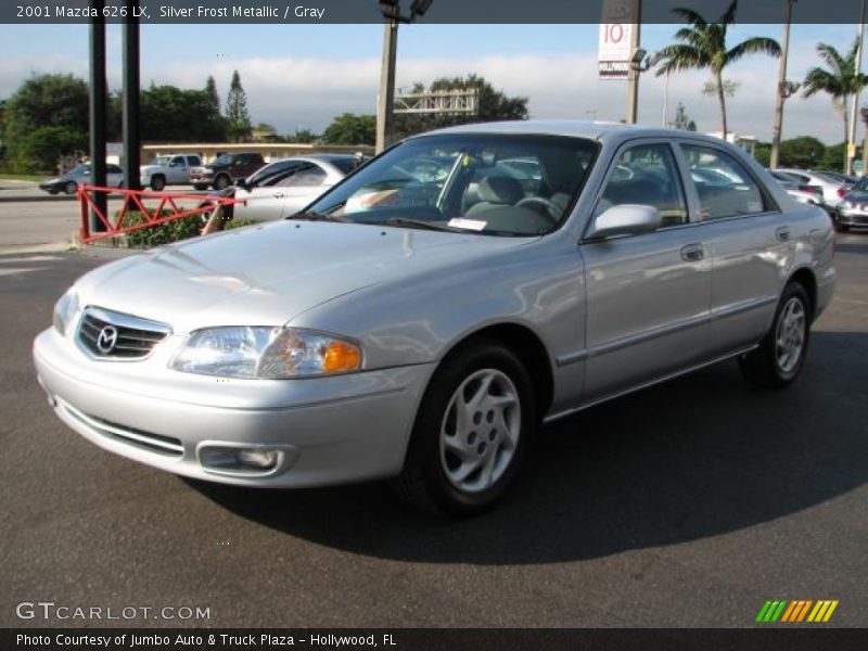 Silver Frost Metallic / Gray 2001 Mazda 626 LX