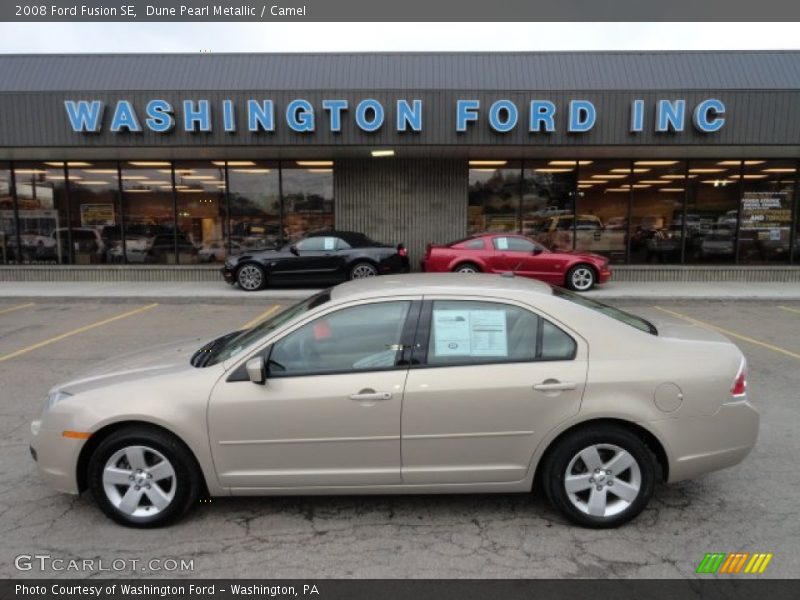 Dune Pearl Metallic / Camel 2008 Ford Fusion SE