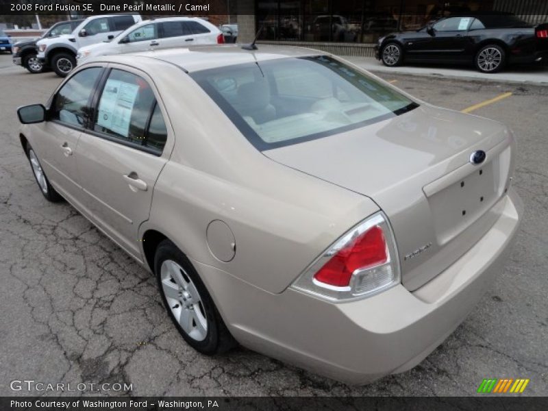 Dune Pearl Metallic / Camel 2008 Ford Fusion SE