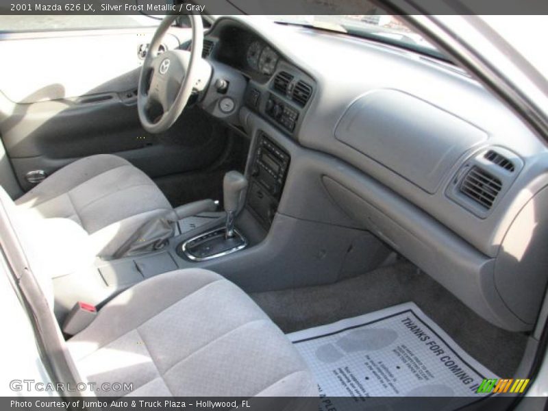 Silver Frost Metallic / Gray 2001 Mazda 626 LX