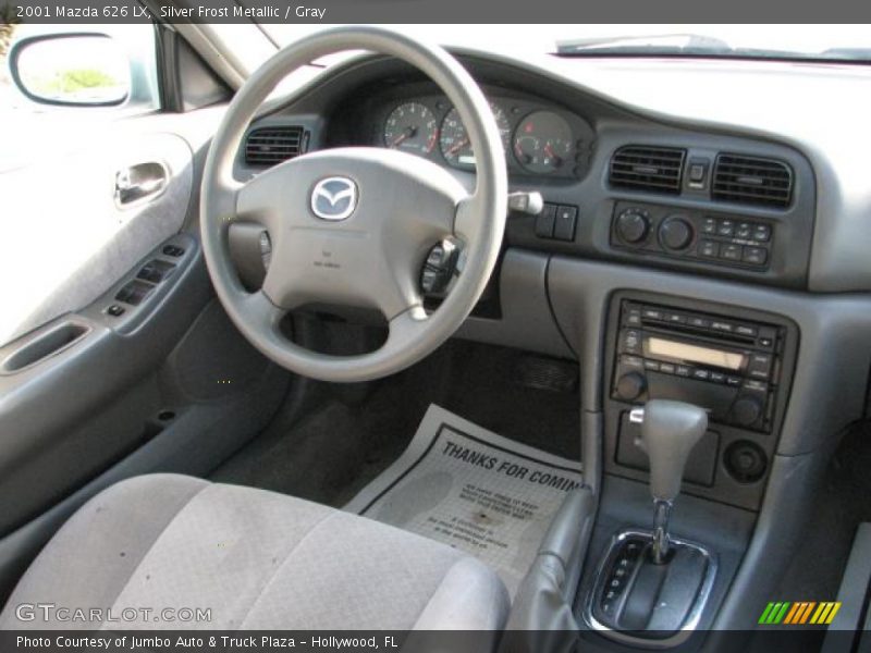 Silver Frost Metallic / Gray 2001 Mazda 626 LX