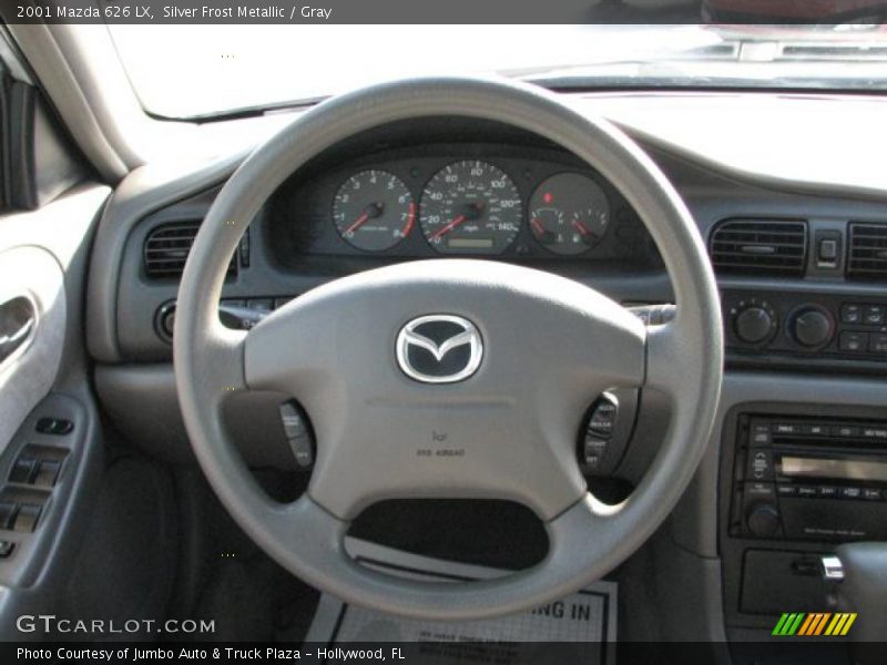 Silver Frost Metallic / Gray 2001 Mazda 626 LX