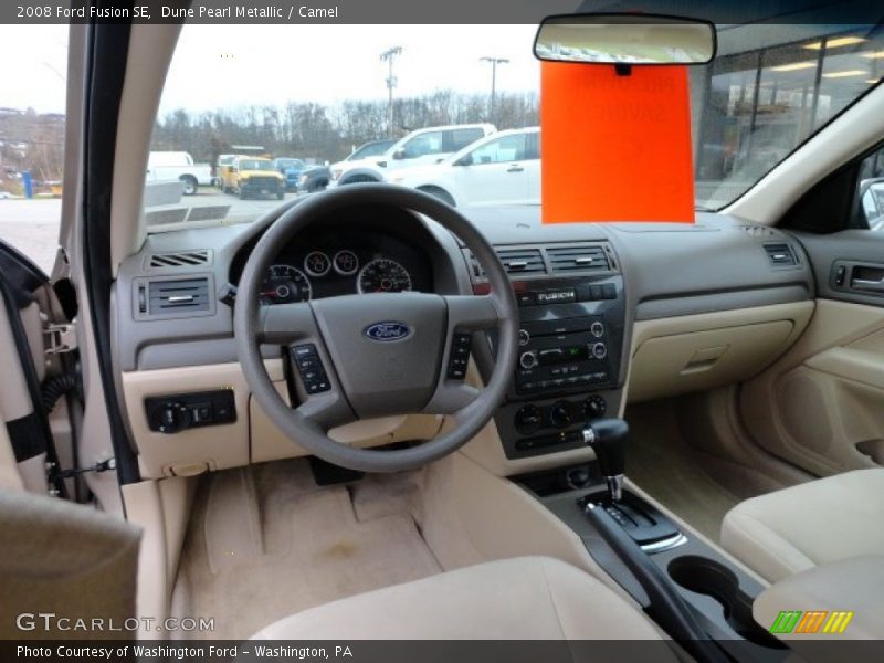 Dune Pearl Metallic / Camel 2008 Ford Fusion SE