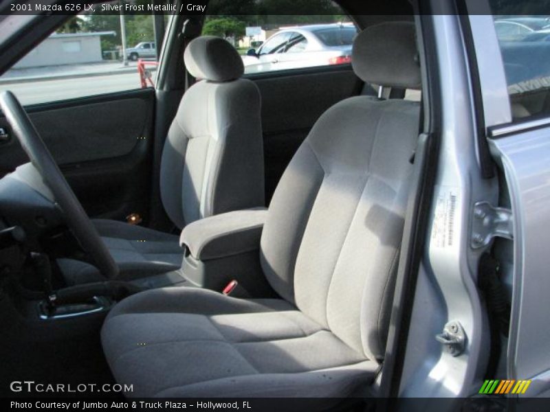 Silver Frost Metallic / Gray 2001 Mazda 626 LX