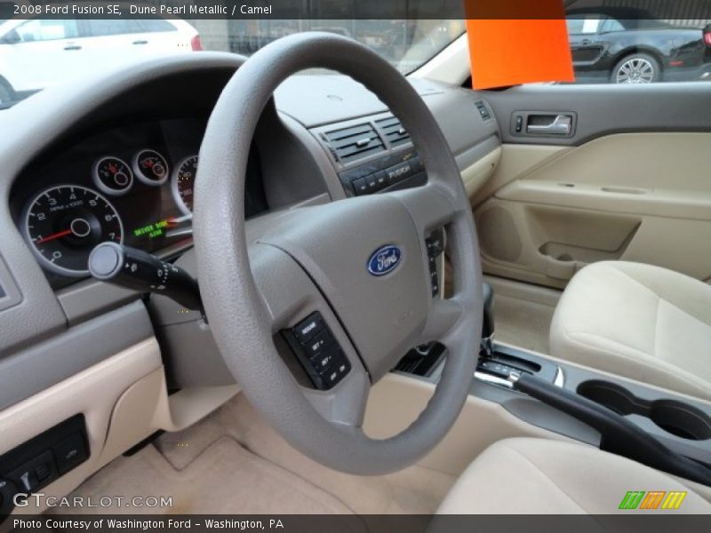 Dune Pearl Metallic / Camel 2008 Ford Fusion SE