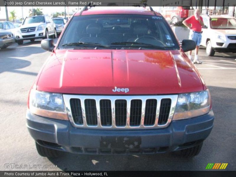 Flame Red / Taupe 2000 Jeep Grand Cherokee Laredo
