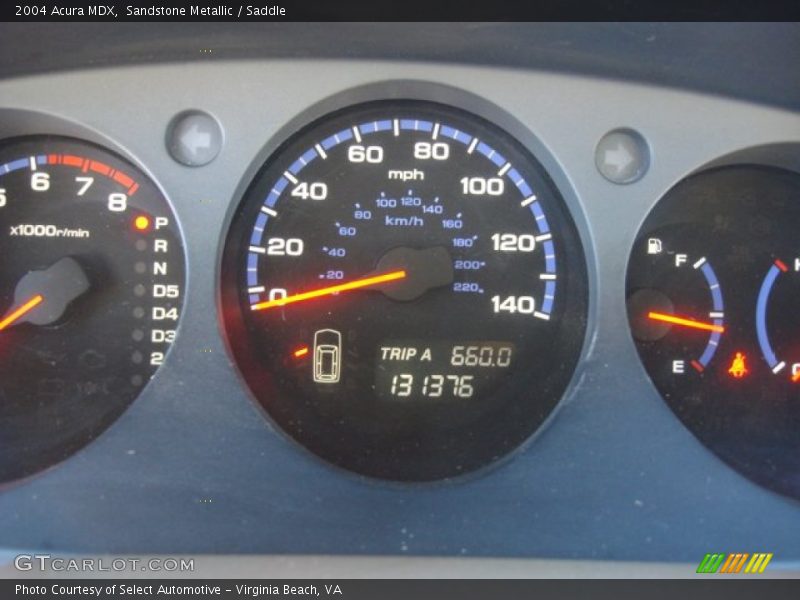 Sandstone Metallic / Saddle 2004 Acura MDX