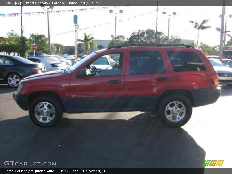 Flame Red / Taupe 2000 Jeep Grand Cherokee Laredo