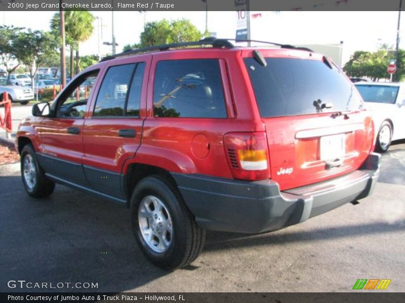 Flame Red / Taupe 2000 Jeep Grand Cherokee Laredo
