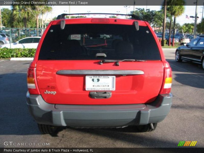Flame Red / Taupe 2000 Jeep Grand Cherokee Laredo
