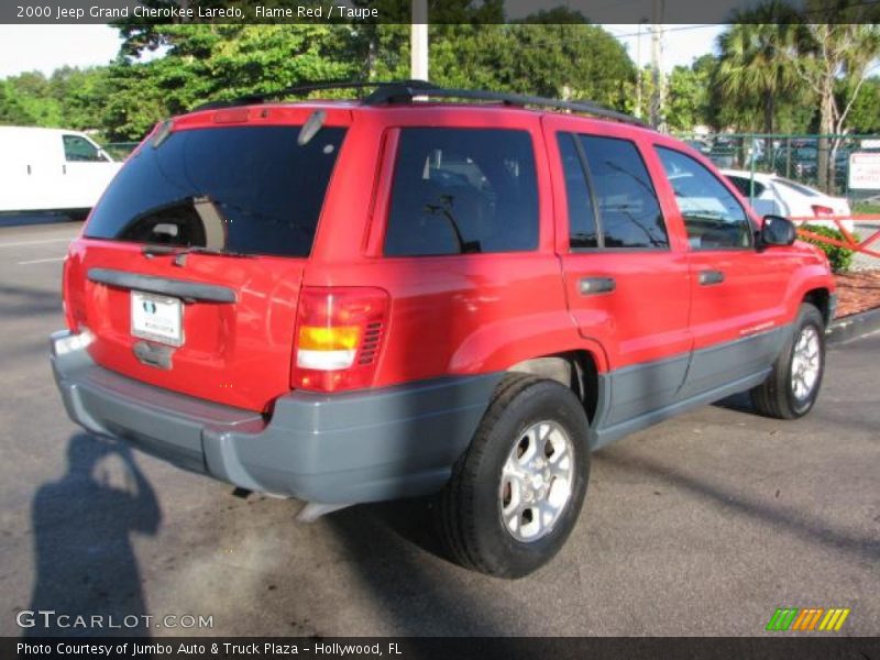 Flame Red / Taupe 2000 Jeep Grand Cherokee Laredo