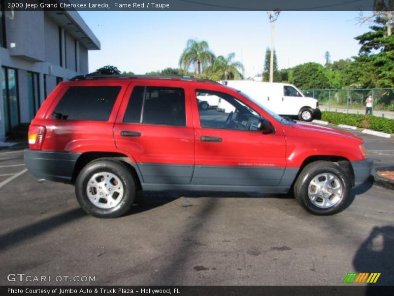 Flame Red / Taupe 2000 Jeep Grand Cherokee Laredo