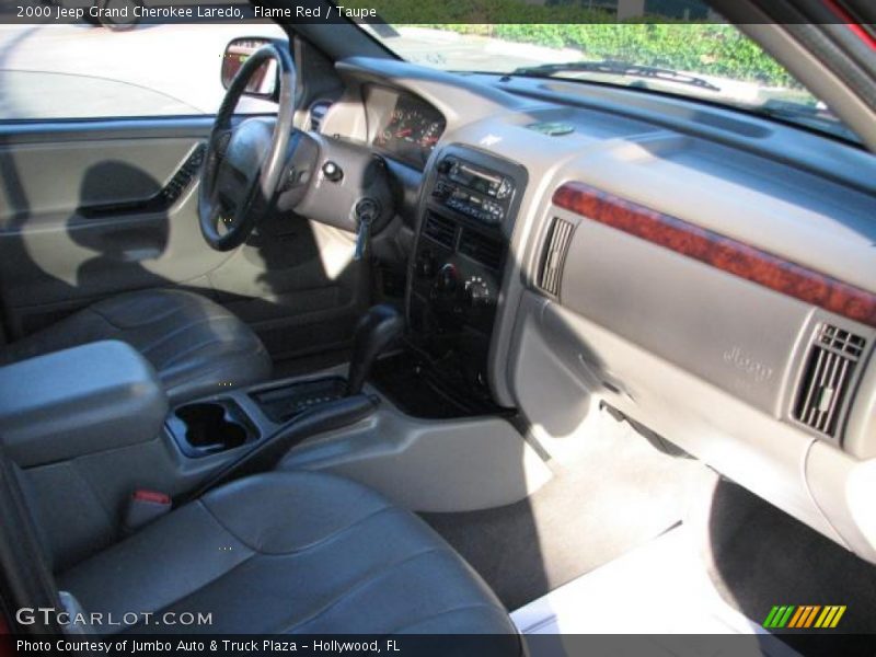 Flame Red / Taupe 2000 Jeep Grand Cherokee Laredo