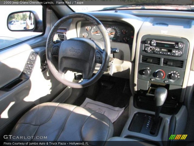 Flame Red / Taupe 2000 Jeep Grand Cherokee Laredo
