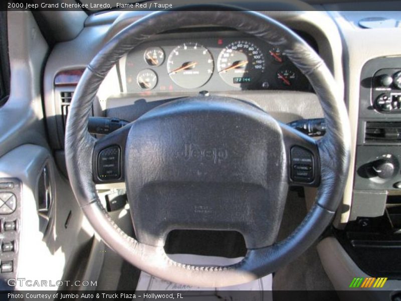 Flame Red / Taupe 2000 Jeep Grand Cherokee Laredo