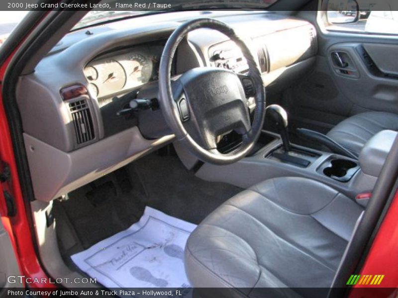 Flame Red / Taupe 2000 Jeep Grand Cherokee Laredo