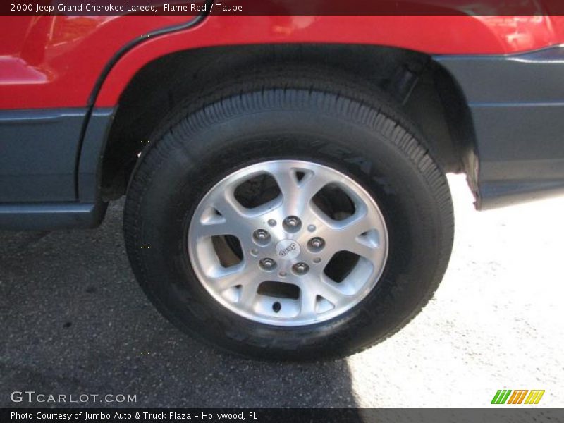 Flame Red / Taupe 2000 Jeep Grand Cherokee Laredo