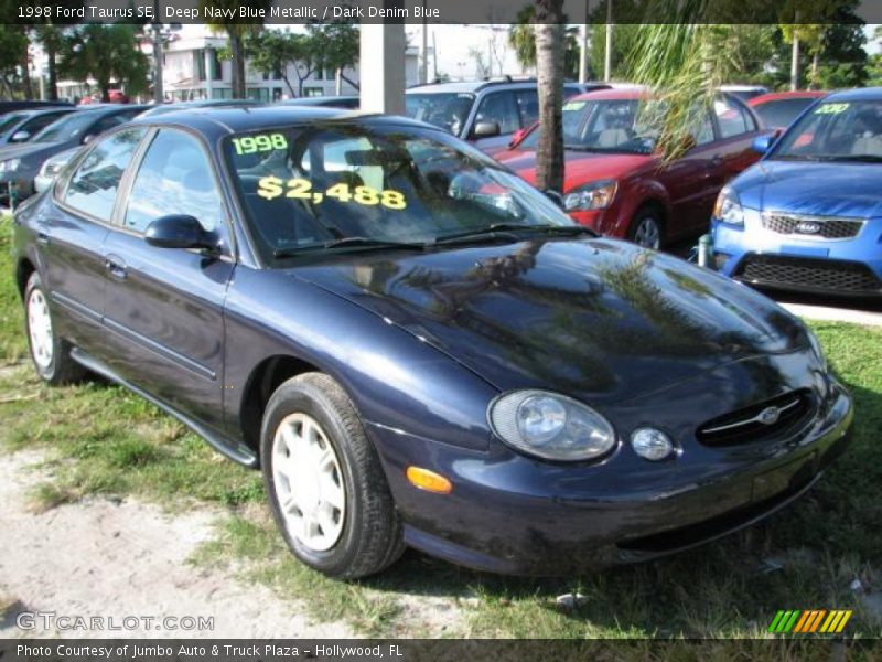 Deep Navy Blue Metallic / Dark Denim Blue 1998 Ford Taurus SE