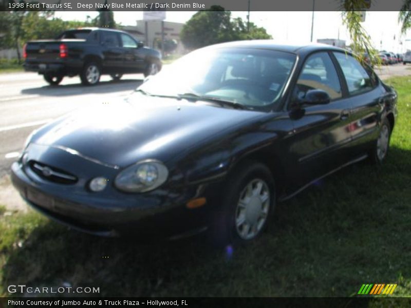 Deep Navy Blue Metallic / Dark Denim Blue 1998 Ford Taurus SE