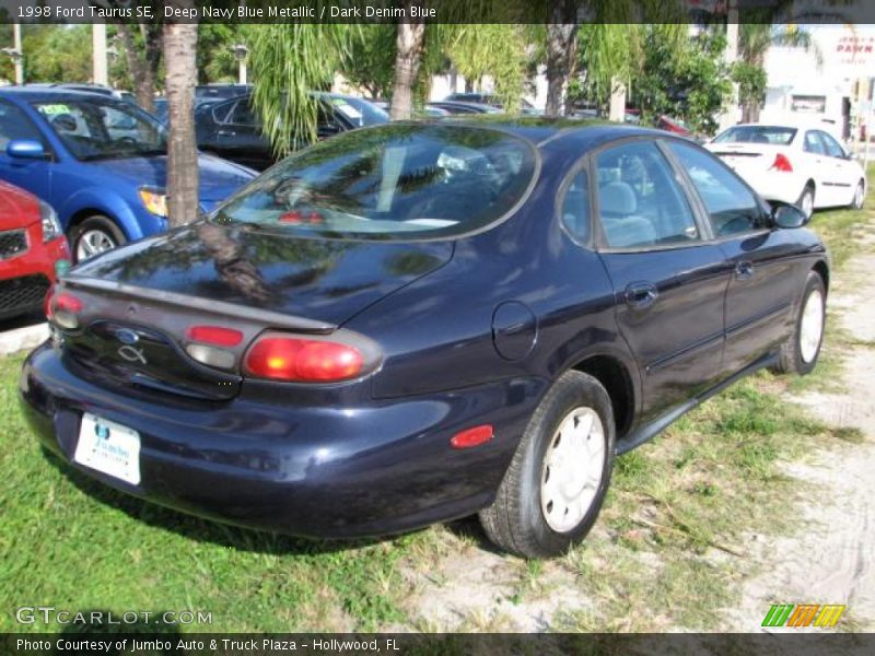 Deep Navy Blue Metallic / Dark Denim Blue 1998 Ford Taurus SE