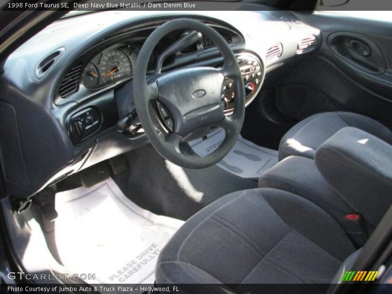 Deep Navy Blue Metallic / Dark Denim Blue 1998 Ford Taurus SE