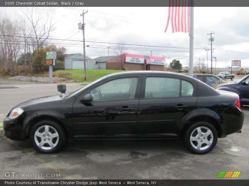 Black / Gray 2005 Chevrolet Cobalt Sedan