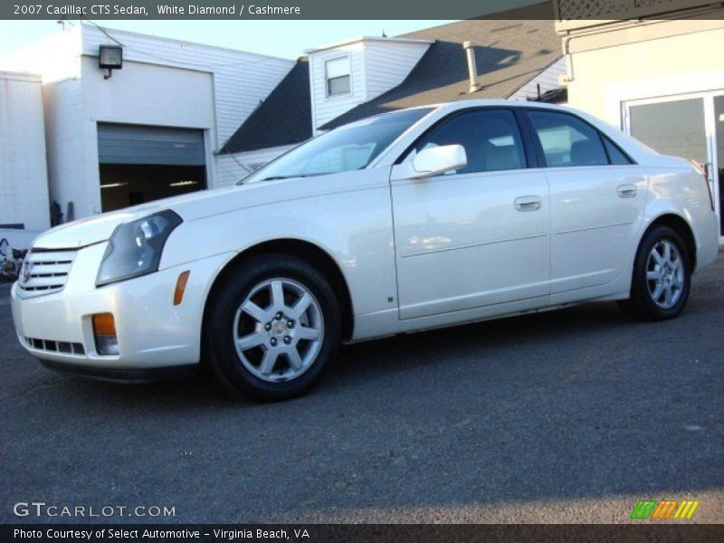 White Diamond / Cashmere 2007 Cadillac CTS Sedan