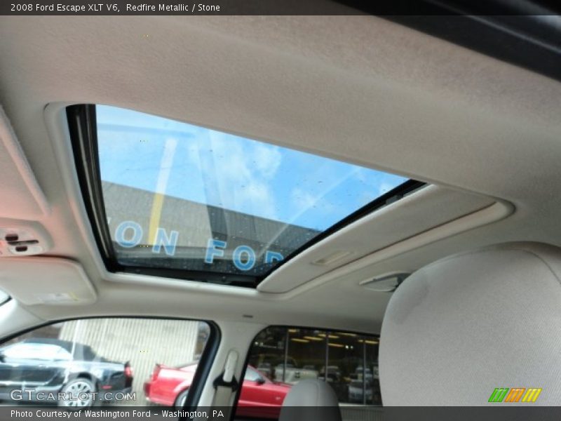 Redfire Metallic / Stone 2008 Ford Escape XLT V6