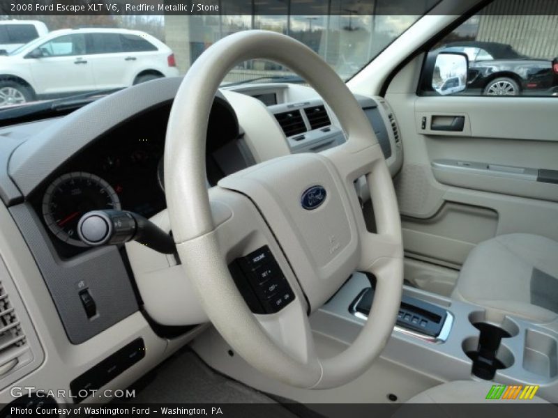 Redfire Metallic / Stone 2008 Ford Escape XLT V6