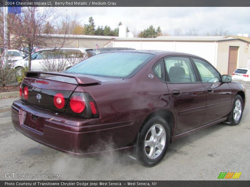Berry Red Metallic / Medium Gray 2004 Chevrolet Impala LS