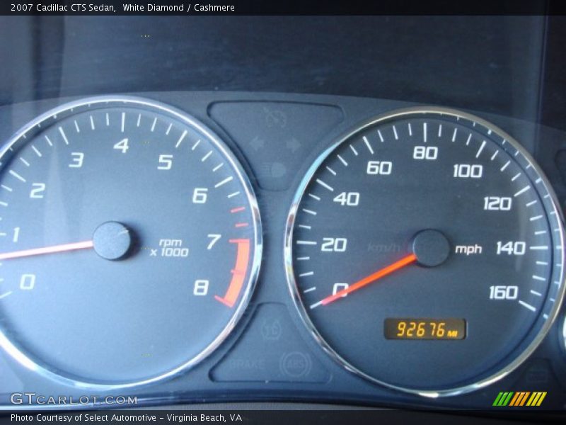 White Diamond / Cashmere 2007 Cadillac CTS Sedan