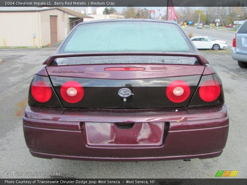 Berry Red Metallic / Medium Gray 2004 Chevrolet Impala LS