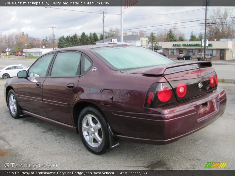 Berry Red Metallic / Medium Gray 2004 Chevrolet Impala LS