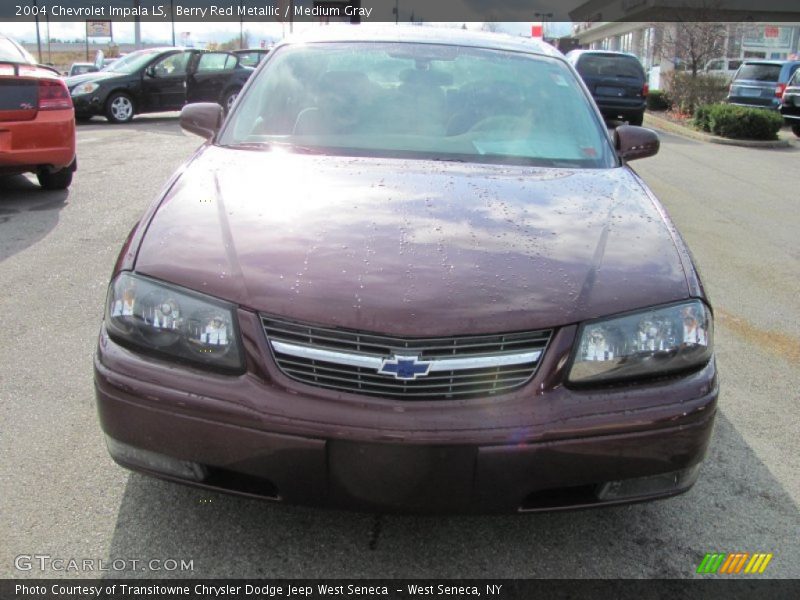 Berry Red Metallic / Medium Gray 2004 Chevrolet Impala LS
