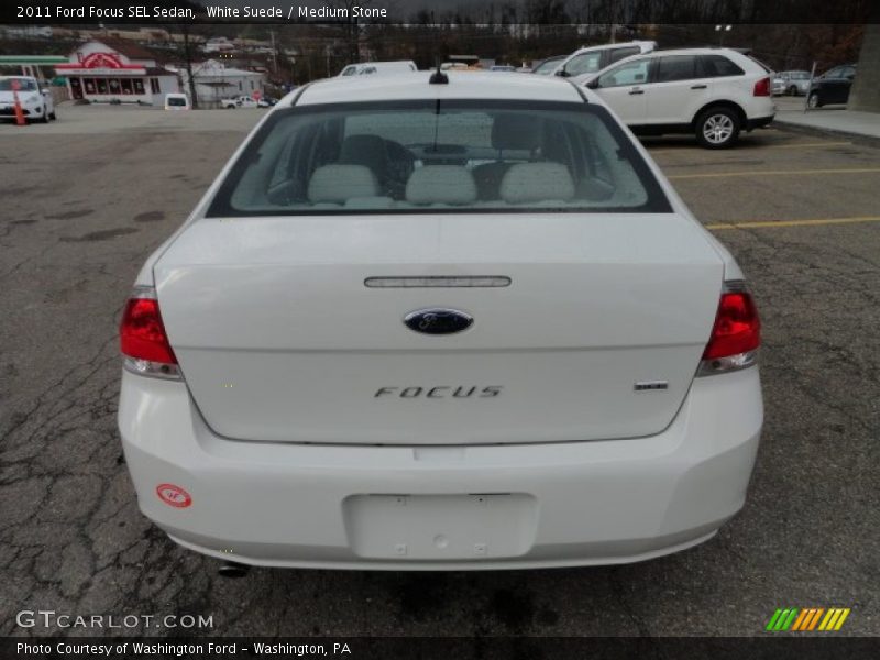 White Suede / Medium Stone 2011 Ford Focus SEL Sedan