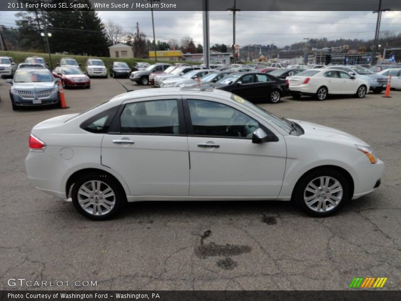 White Suede / Medium Stone 2011 Ford Focus SEL Sedan