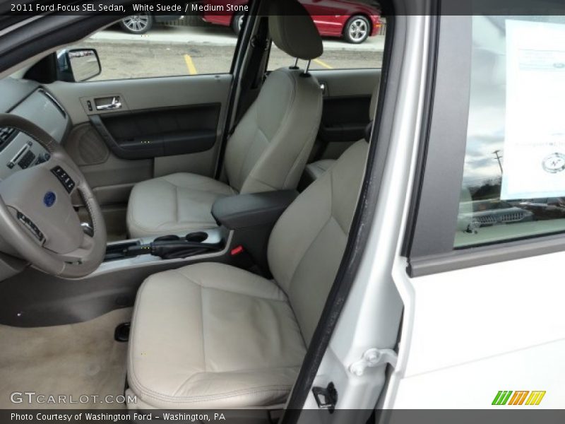 White Suede / Medium Stone 2011 Ford Focus SEL Sedan